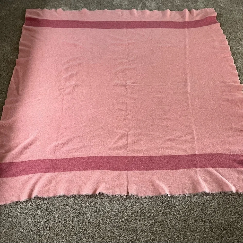 Early’s Witney 4 Point Vintage 50’s Rose Wool Blanket Made in England